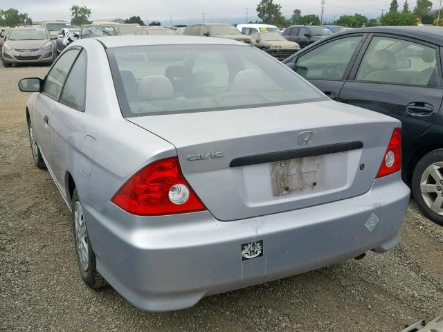 1HGEM22314L080508 - 2004 HONDA CIVIC DX V SILVER photo 3