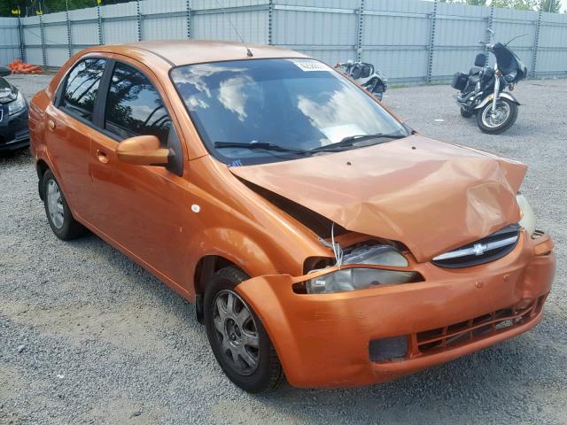 KL1TG52625B496901 - 2005 CHEVROLET AVEO LT ORANGE photo 1