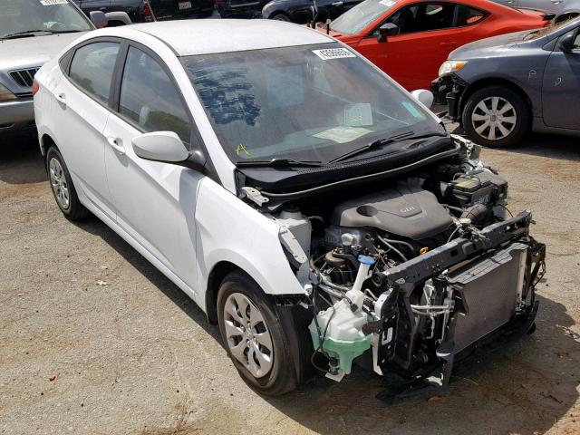 KMHCT4AE0GU101950 - 2016 HYUNDAI ACCENT SE WHITE photo 1