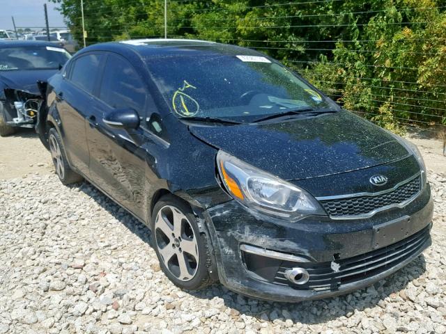 KNADN4A35G6624769 - 2016 KIA RIO EX BLACK photo 1