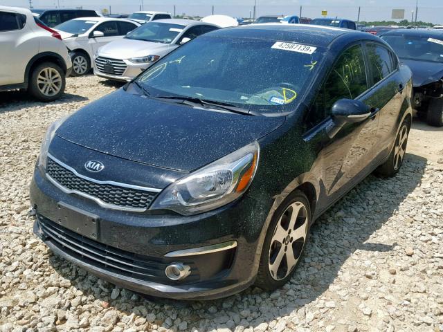 KNADN4A35G6624769 - 2016 KIA RIO EX BLACK photo 2