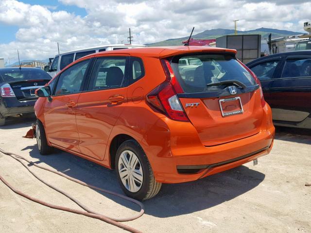 3HGGK5H46JM715989 - 2018 HONDA FIT LX ORANGE photo 3