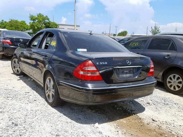 WDBUF56J36A842989 - 2006 MERCEDES-BENZ E 350 BLACK photo 3