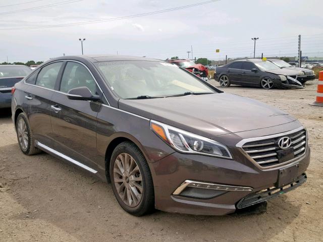 5NPE34AF7FH121823 - 2015 HYUNDAI SONATA SPO BROWN photo 1