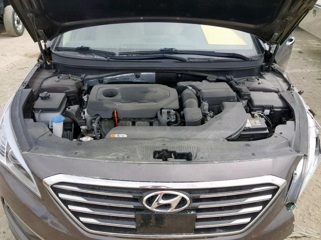 5NPE34AF7FH121823 - 2015 HYUNDAI SONATA SPO BROWN photo 7