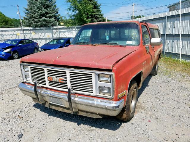 1GTDC14H2FJ502199 - 1985 GMC C1500 RED photo 2