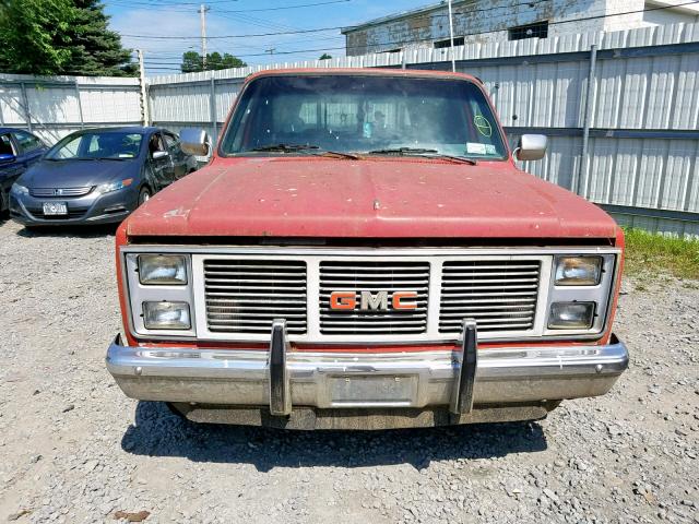 1GTDC14H2FJ502199 - 1985 GMC C1500 RED photo 9