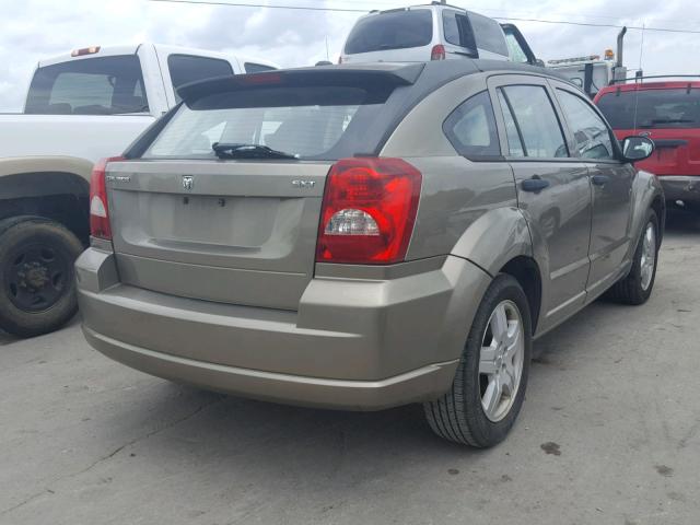 1B3HB48C58D502558 - 2008 DODGE CALIBER SX GOLD photo 4