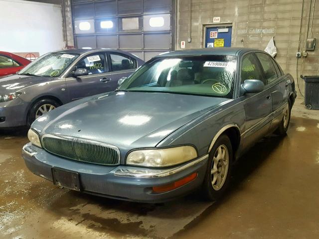 1G4CW54K714229379 - 2001 BUICK PARK AVENU BLUE photo 2