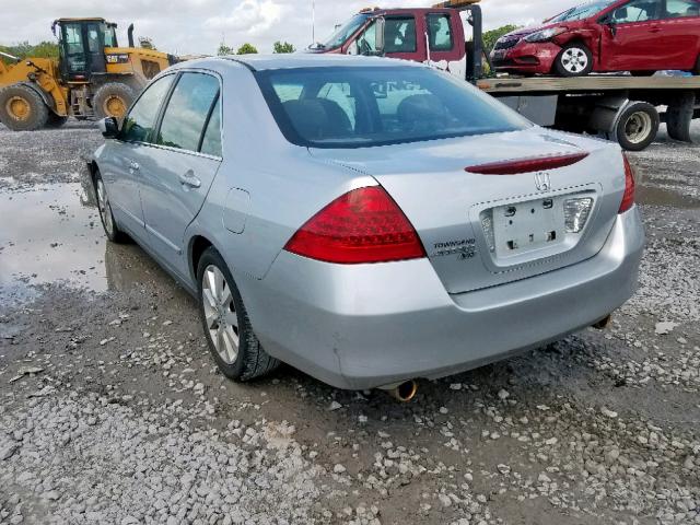 1HGCM66407A087208 - 2007 HONDA ACCORD SE SILVER photo 3