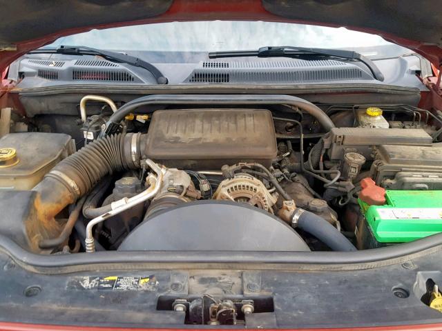 1J8HH48N86C106649 - 2006 JEEP COMMANDER RED photo 7