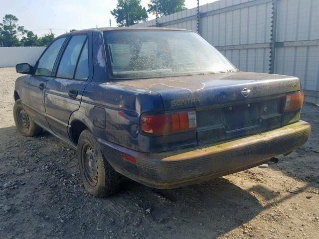 1N4EB31P4RC723297 - 1994 NISSAN SENTRA E BLUE photo 3