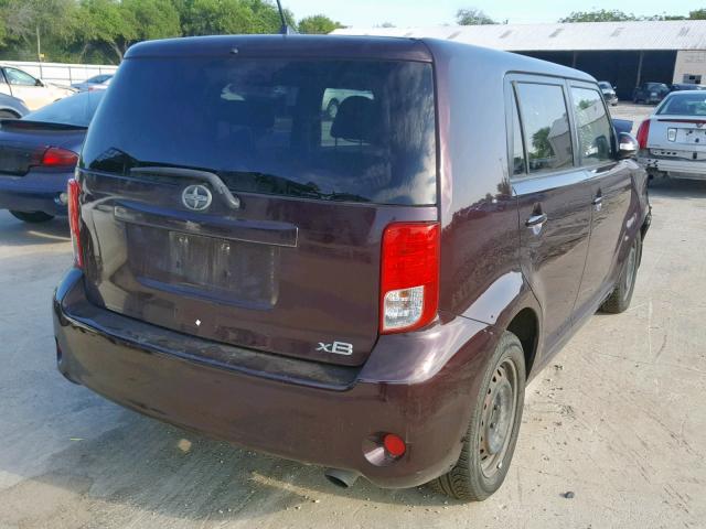 JTLZE4FE2B1139051 - 2011 TOYOTA SCION XB 勃艮第红 照片 4