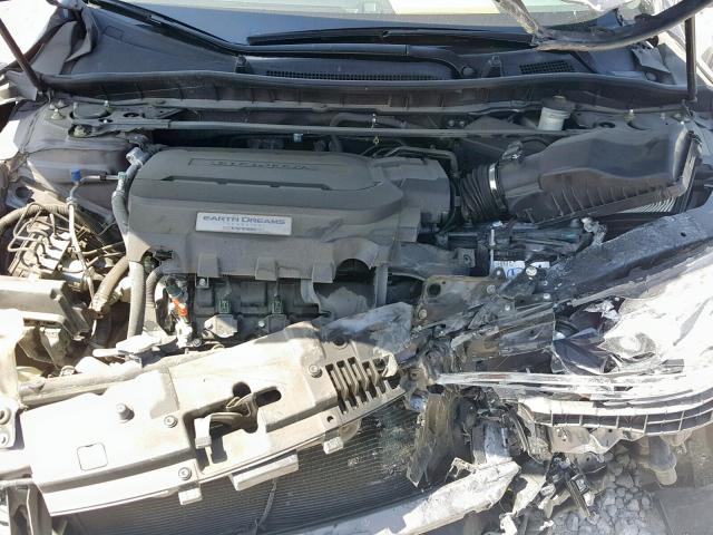 1HGCR3F82HA001188 - 2017 HONDA ACCORD EXL GRAY photo 7