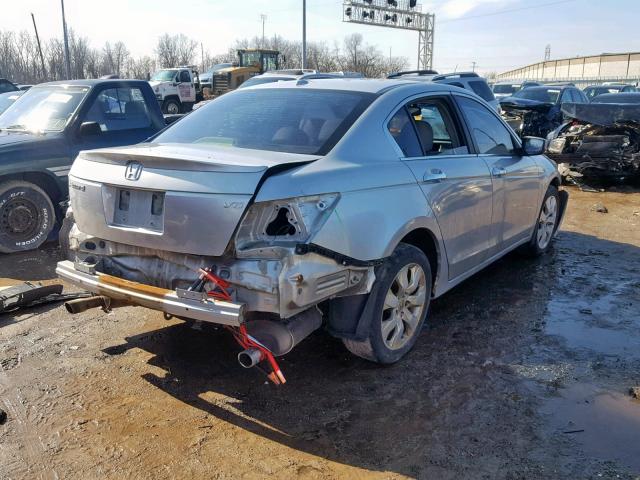 1HGCP36858A028133 - 2008 HONDA ACCORD EXL SILVER photo 4