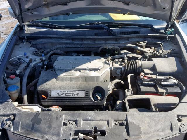 1HGCP36858A028133 - 2008 HONDA ACCORD EXL SILVER photo 7