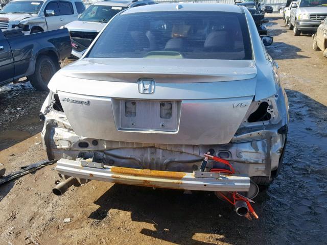 1HGCP36858A028133 - 2008 HONDA ACCORD EXL SILVER photo 9