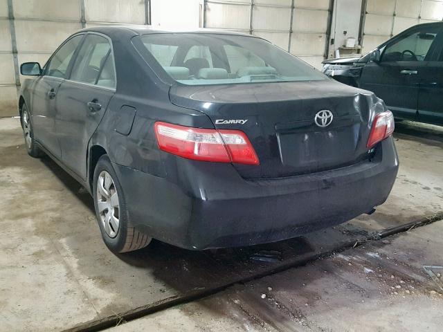 4T1BE46K27U142245 - 2007 TOYOTA CAMRY NEW BLACK photo 3