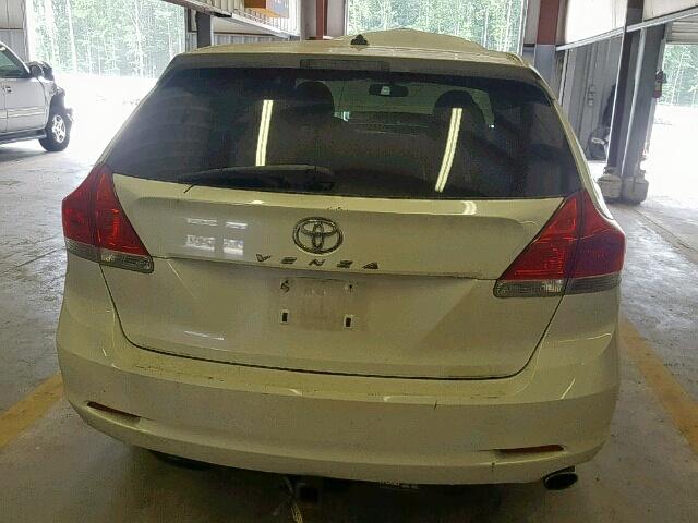 4T3ZE11A39U008981 - 2009 TOYOTA VENZA WHITE photo 9