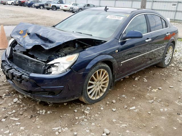 1G8ZV57777F272166 - 2007 SATURN AURA XR BLUE photo 2