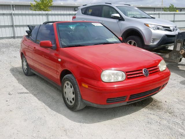 3VWCC21V41M803058 - 2001 VOLKSWAGEN CABRIO GLS RED photo 1