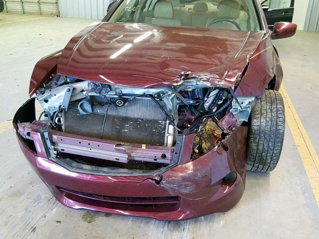 1HGCP36838A053256 - 2008 HONDA ACCORD EXL BURGUNDY photo 9