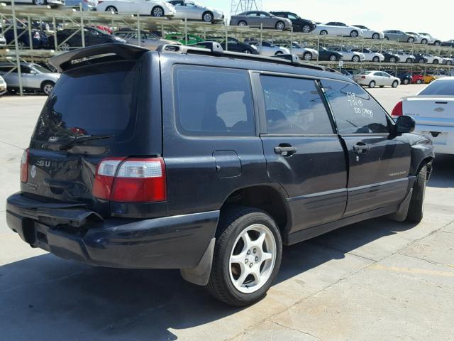 JF1SF65661H717518 - 2001 SUBARU FORESTER S BLACK photo 4