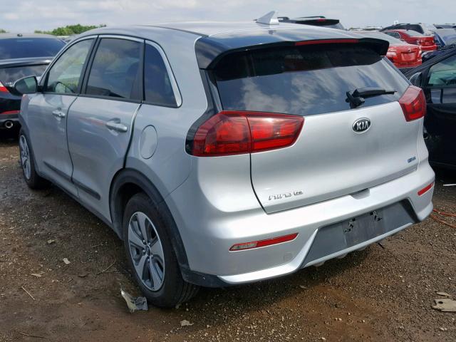 KNDCB3LC7K5220949 - 2019 KIA NIRO FE SILVER photo 3