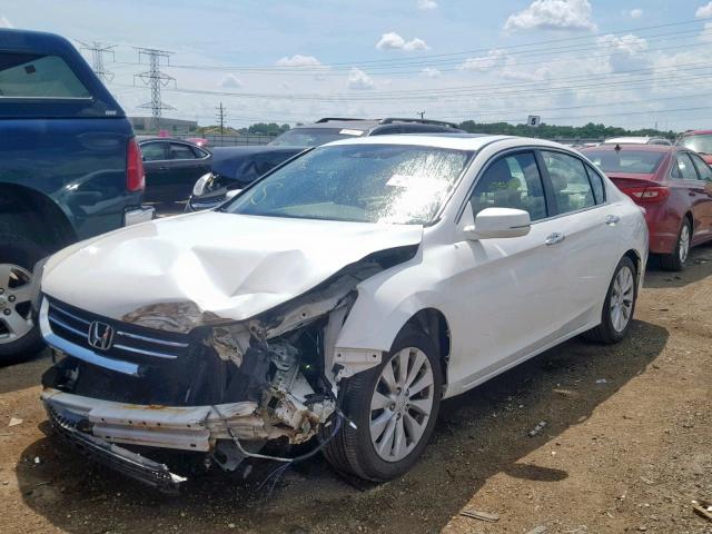 1HGCR2F87FA028278 - 2015 HONDA ACCORD EXL WHITE photo 2