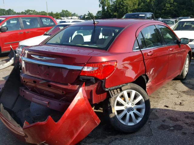 1C3CCBBB4DN558722 - 2013 CHRYSLER 200 TOURIN RED photo 4