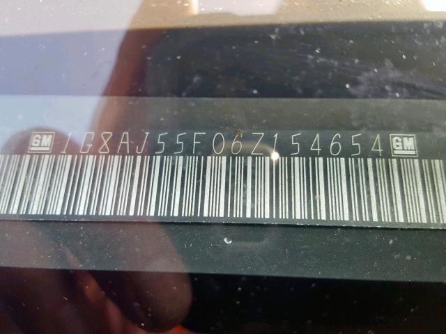 1G8AJ55F06Z154654 - 2006 SATURN ION LEVEL GRAY photo 10