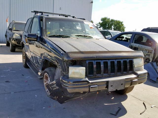 1J4EZ78S1TC130697 - 1996 JEEP GRAND CHER BLACK photo 1