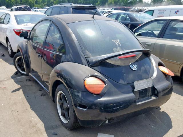 3VWCA21C0XM409103 - 1999 VOLKSWAGEN NEW BEETLE შავი ფოტო 3