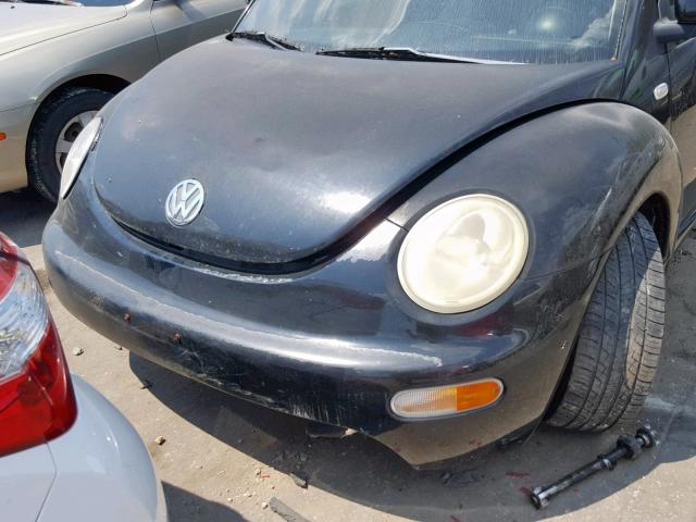 3VWCA21C0XM409103 - 1999 VOLKSWAGEN NEW BEETLE შავი ფოტო 9