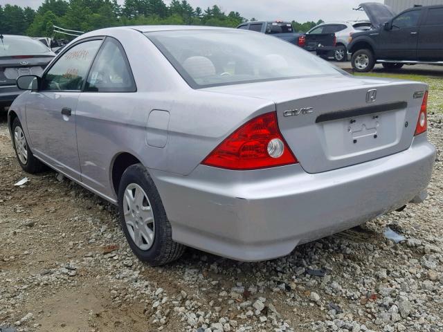 1HGEM21155L033158 - 2005 HONDA CIVIC DX V GRAY photo 3