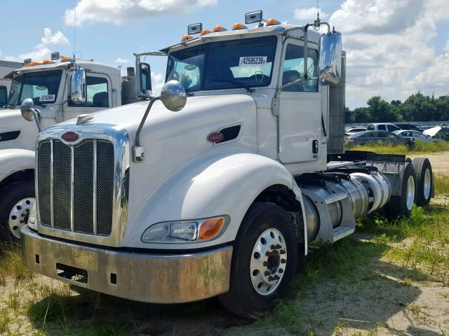 1XPHDW9X6ED229582 - 2014 PETERBILT 386 WHITE photo 2