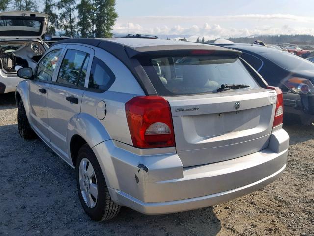 1B3HB28B17D111224 - 2007 DODGE CALIBER SILVER photo 3