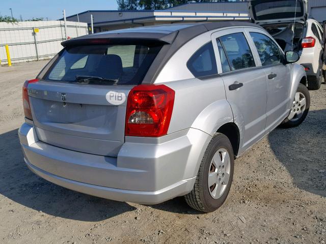 1B3HB28B17D111224 - 2007 DODGE CALIBER SILVER photo 4