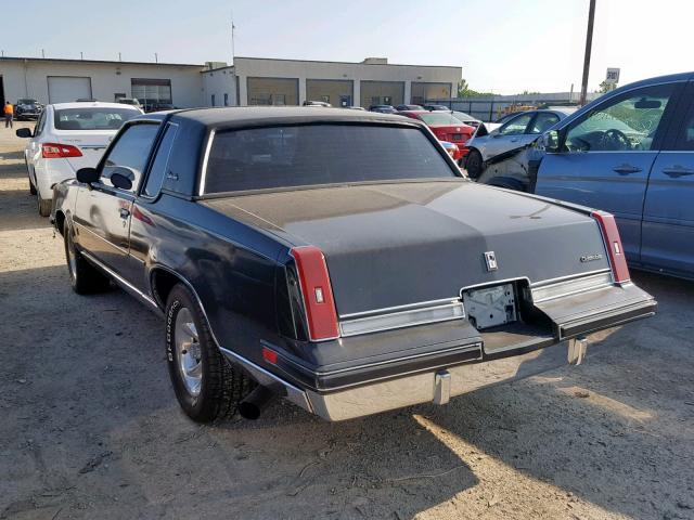 1G3GK11Y7HP345984 - 1987 OLDSMOBILE CUTLASS SA BLACK photo 3