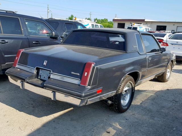 1G3GK11Y7HP345984 - 1987 OLDSMOBILE CUTLASS SA BLACK photo 4