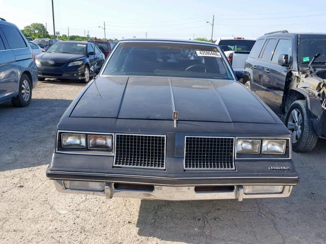 1G3GK11Y7HP345984 - 1987 OLDSMOBILE CUTLASS SA BLACK photo 9