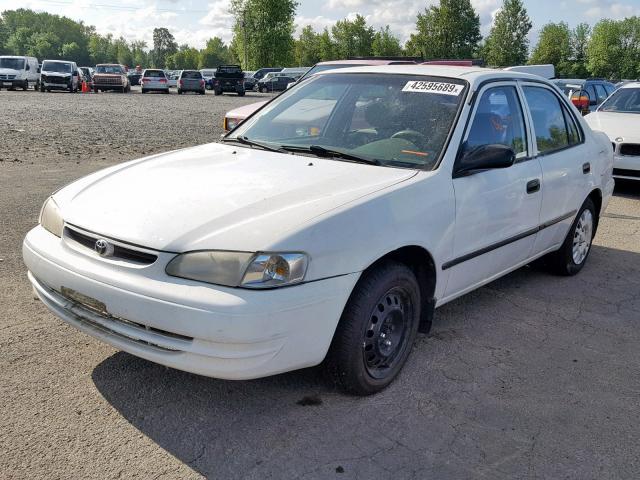 1NXBR12E1XZ214510 - 1999 TOYOTA COROLLA VE WHITE photo 2