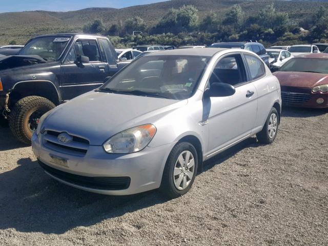 KMHCM36C39U137360 - 2009 HYUNDAI ACCENT GS SILVER photo 2