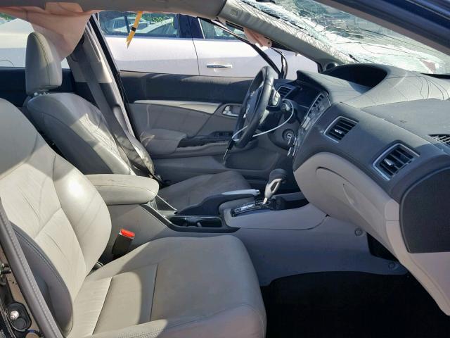 19XFB2F9XDE019416 - 2013 HONDA CIVIC EXL 黑色 照片 5
