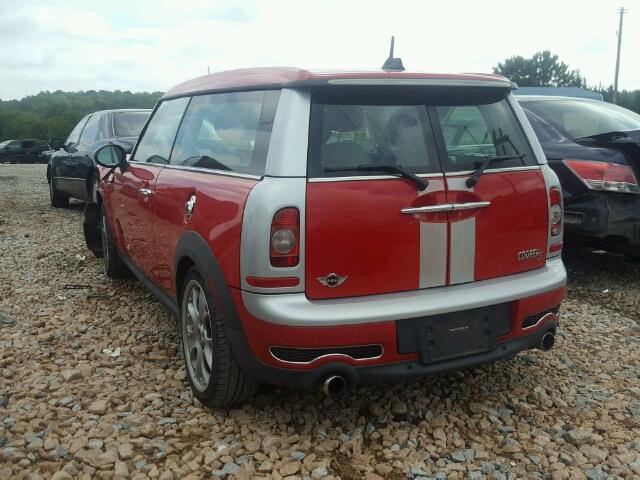 WMWMM33529TP74743 - 2009 MINI COOPER S C RED photo 3