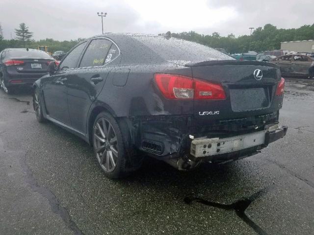 JTHBP262185003107 - 2008 LEXUS IS-F BLACK photo 3