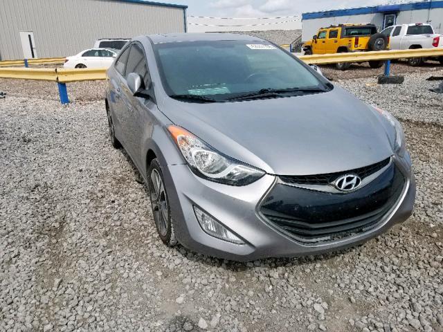 KMHDH6AE1DU006858 - 2013 HYUNDAI ELANTRA CO SILVER photo 1