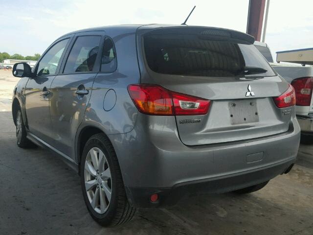 4A4AP3AU5FE017206 - 2015 MITSUBISHI OUTLANDER GRAY photo 3