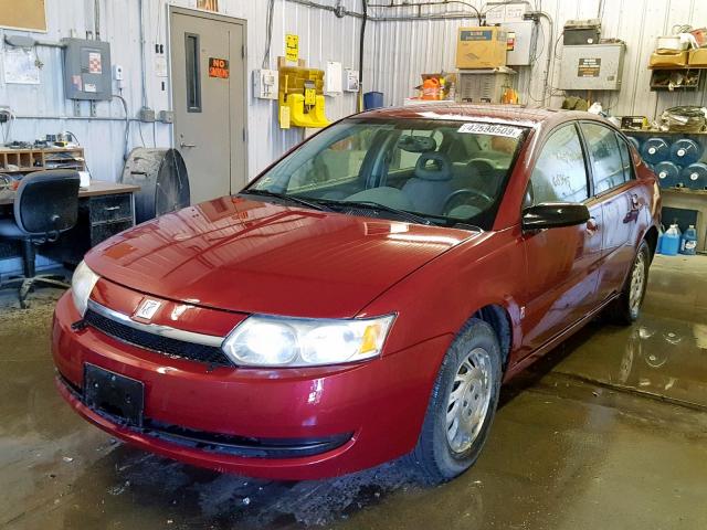 1G8AJ52F84Z118261 - 2004 SATURN ION LEVEL MAROON photo 2