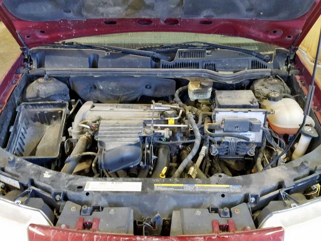 1G8AJ52F84Z118261 - 2004 SATURN ION LEVEL MAROON photo 7